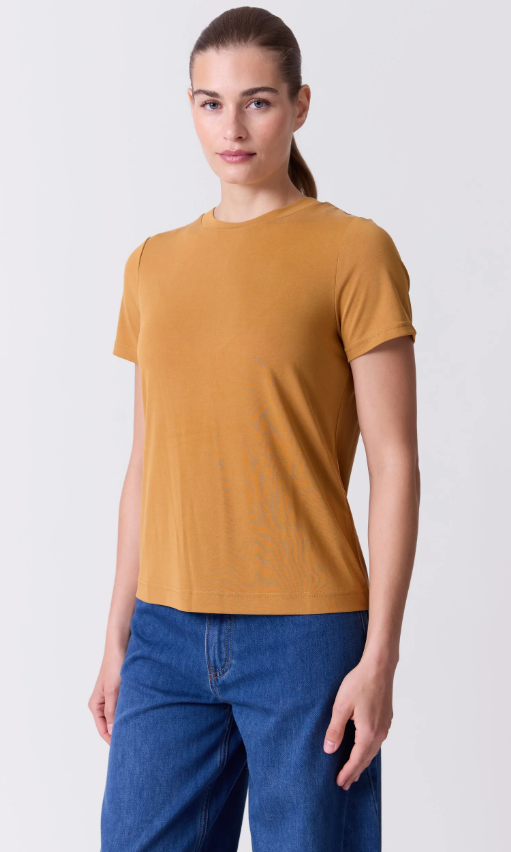 Lisa T-Skjorte Mustard Gol