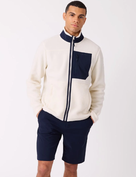 Corin Fleecejakke Antique White