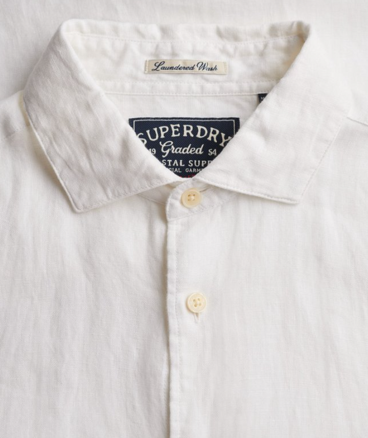 Riviera S/S Linen Shirt Optic