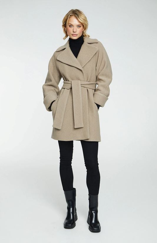 Wmn Wool Coat Mid