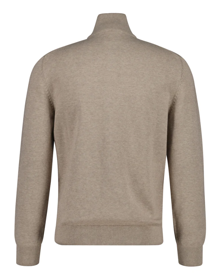 Casual Cotton Zip Cardigan