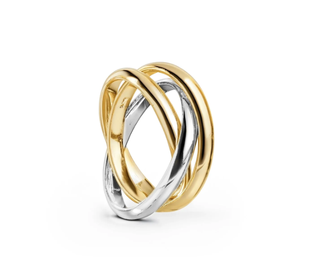 Alvy Twist Ring Stainless Steel