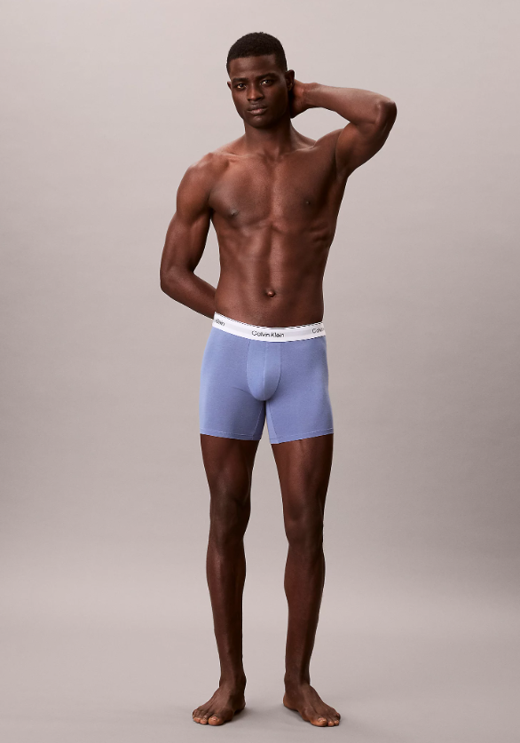 Boxer Brief White/Blue Tulip/Turbulence