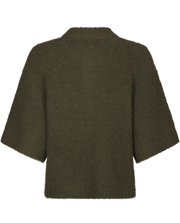 Benuta Fluffy Knit Cardigan Army