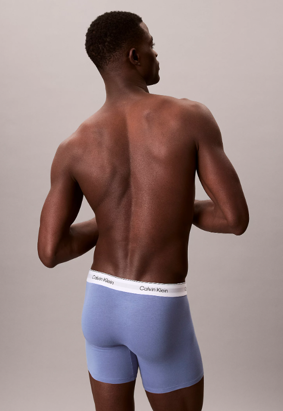 Boxer Brief White/Blue Tulip/Turbulence
