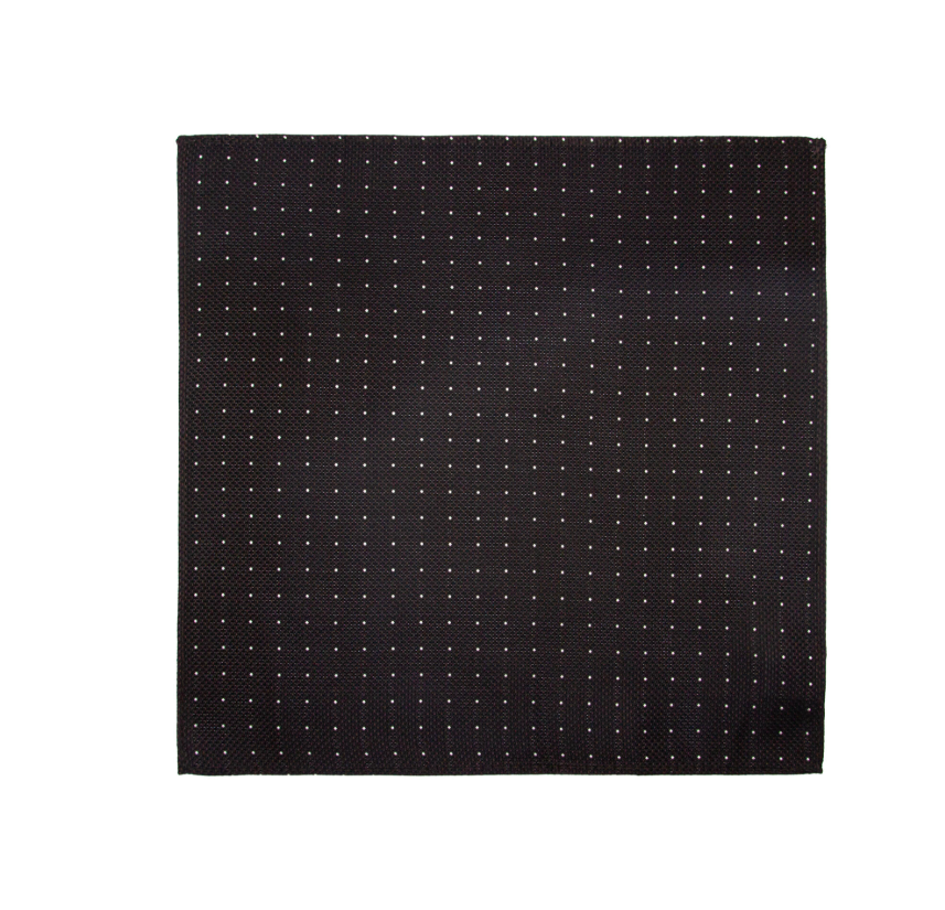 Silkeslips+lommetørkle Paisley Brun