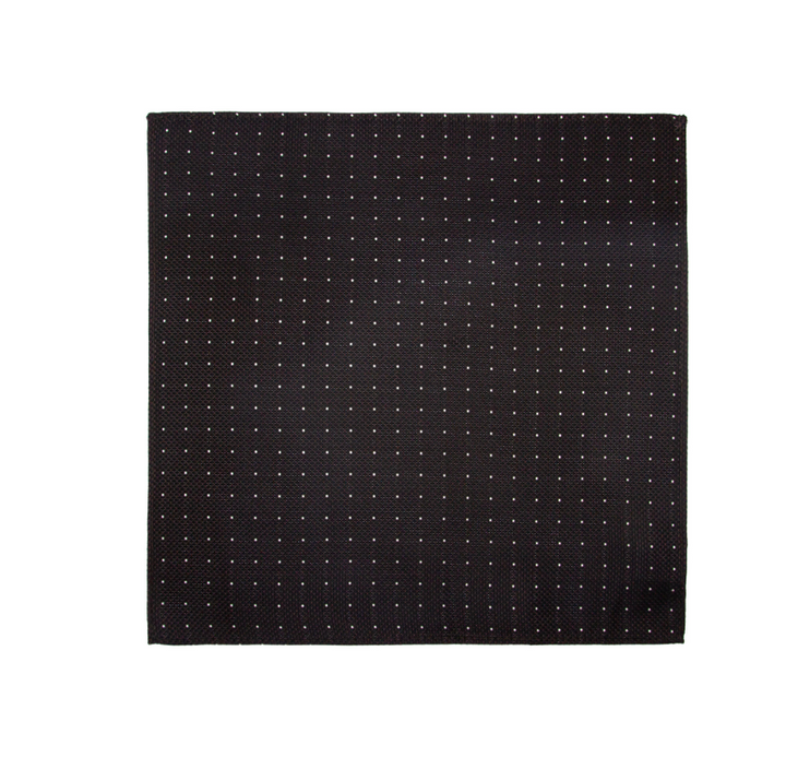 Silkeslips+lommetørkle Paisley Brun