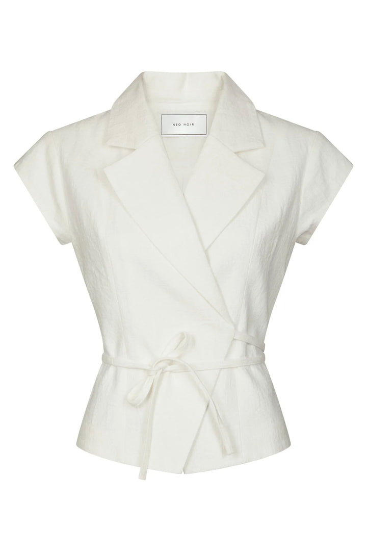 Salima Ramie Waistcoat Offwhite