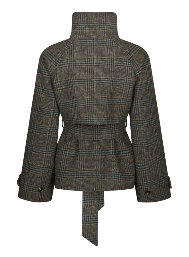 Munet Check Jacket Dark Grey