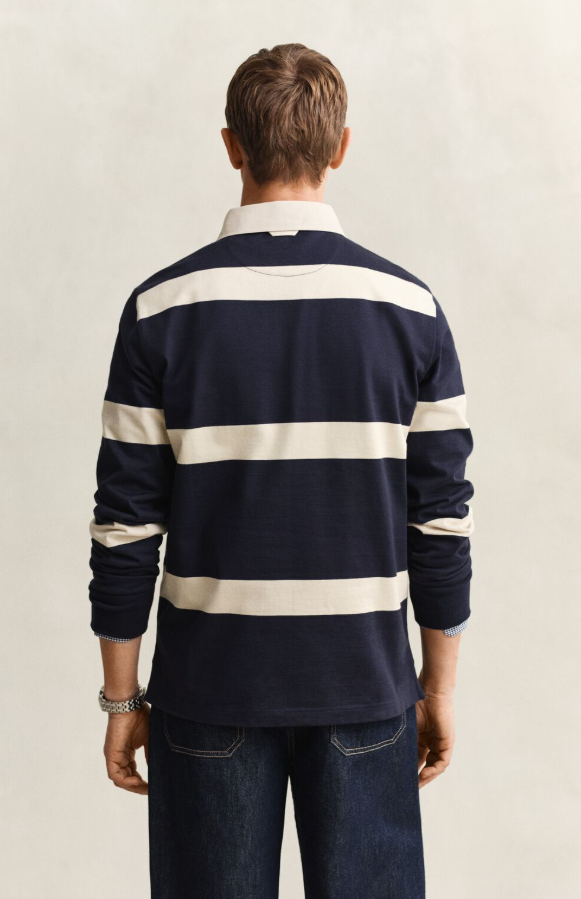 Striped Rugger Evening Blue