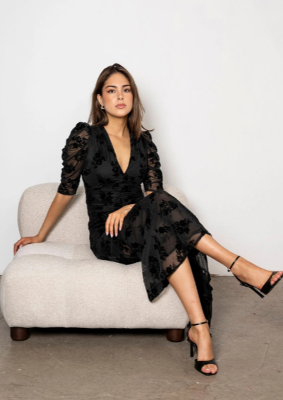 Sofia Dress Blooming Mesh