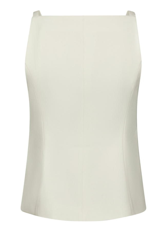 Kylie Structure Waistcoat Offwhite