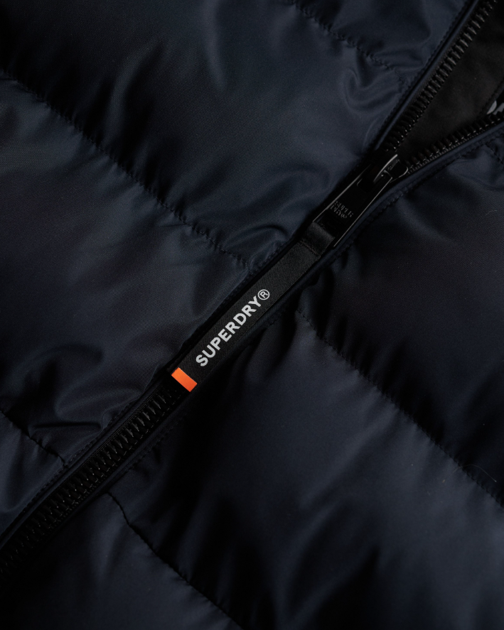 Hooded Sports Puffer Jacket Eclipse Navy
