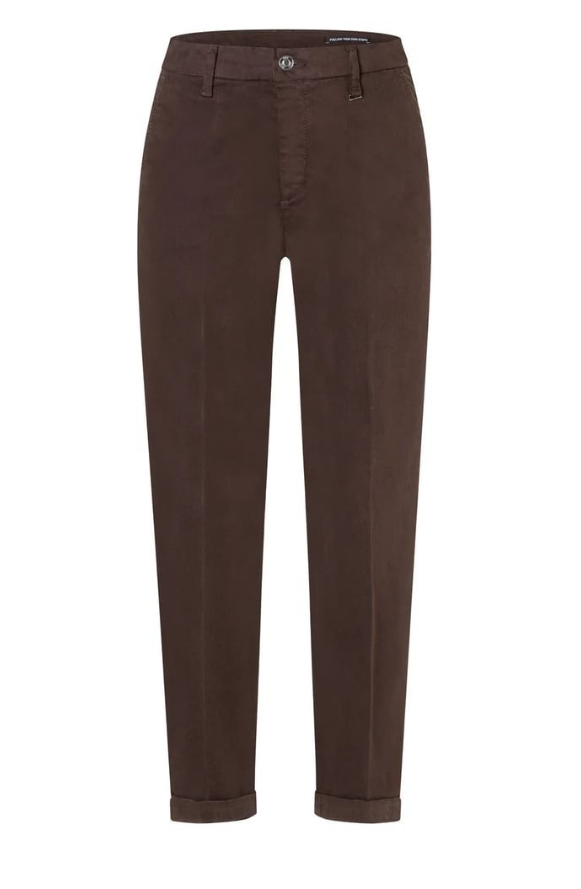 Chino Turn Up Truffle Brown