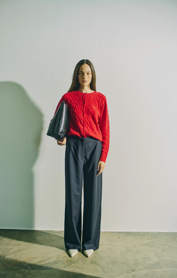 CMCasha Cardigan Goji Berry