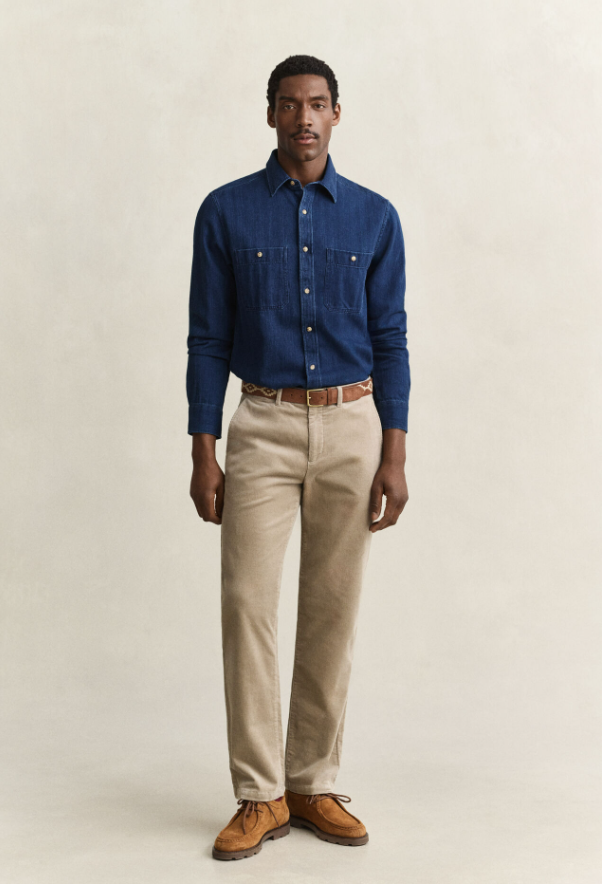 Regular Cord Chinos Mist Taupe