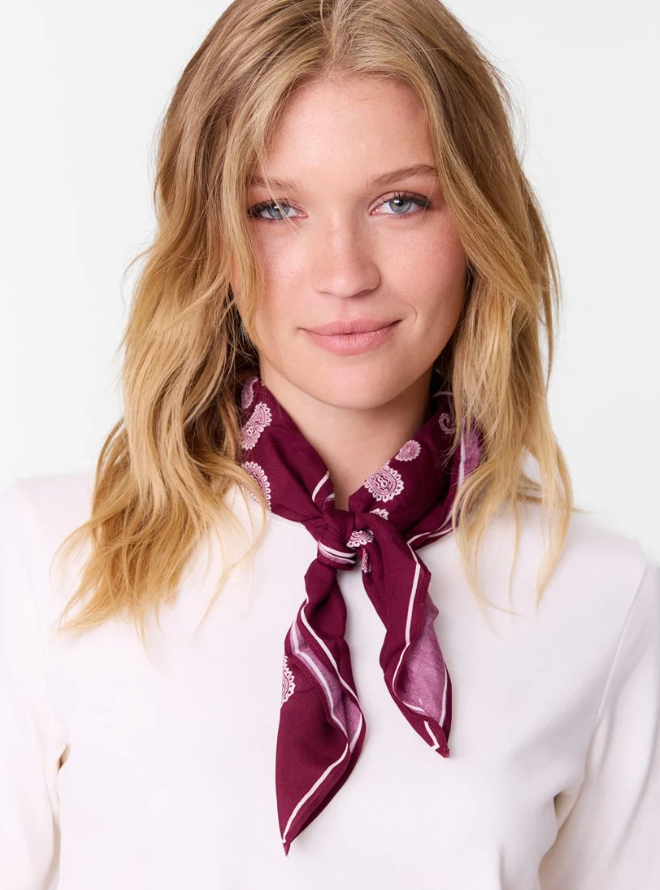 Zoe Bandana Burgunder