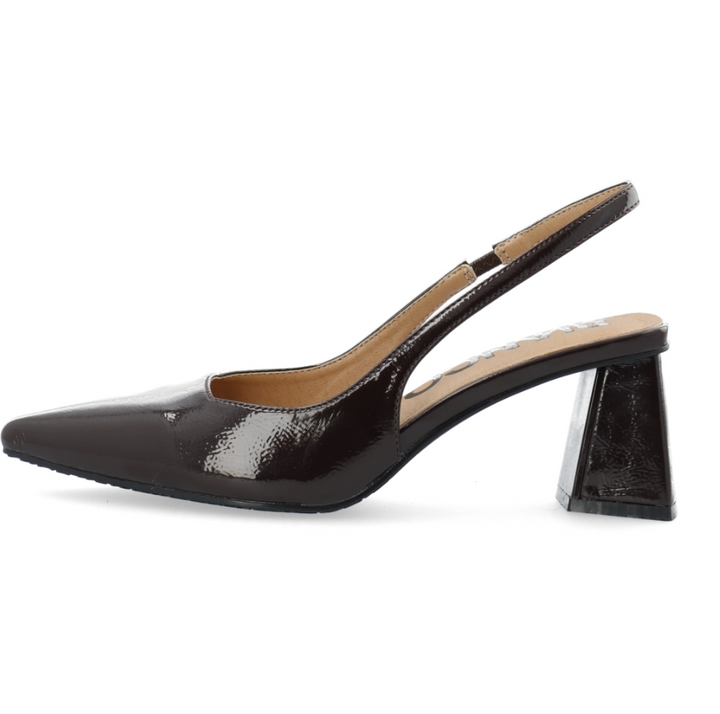 Biamaralyn Slingback Patent Brown