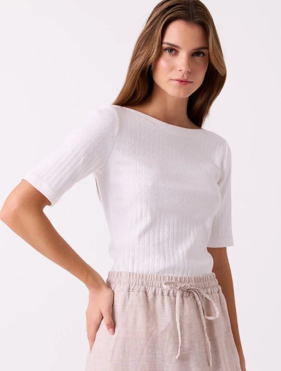 Vilma T-Skjorte Bright White