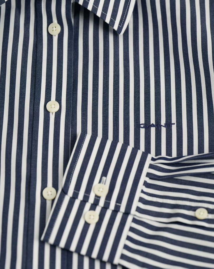 Reg Poplin Stripe Shirt